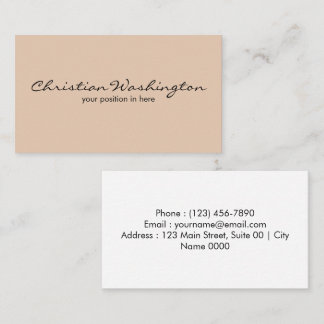 Carte De Visite Élégant Simple Minimaliste Esthétique Moderne Douc