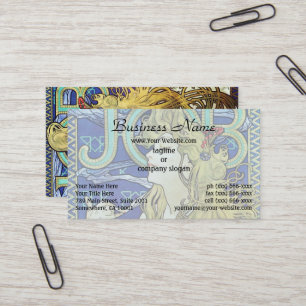 Carte De Visite Elegant Smoke, Job par Alphonse Mucha Art Nouveau