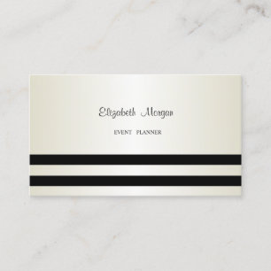 Carte De Visite Élégant Style Moderne, Rayé