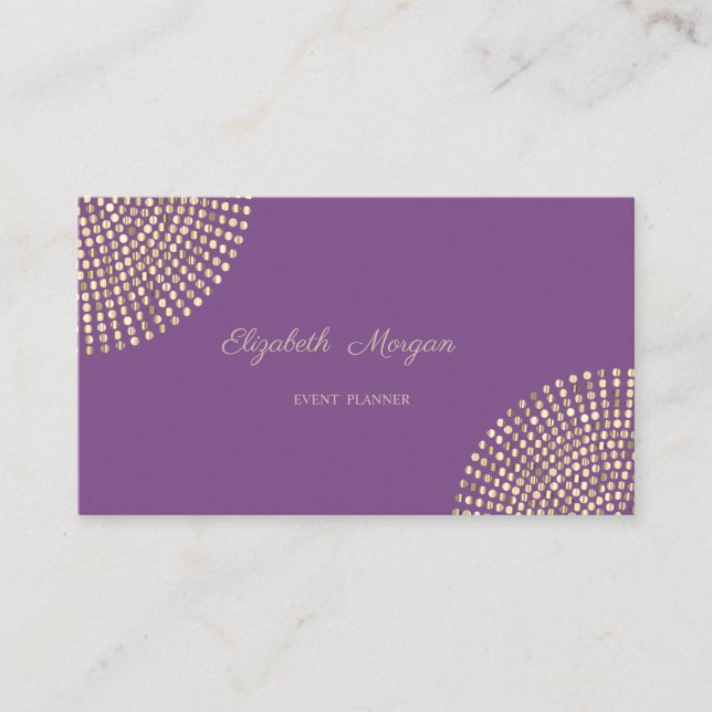 Carte De Visite Élégant Stylé Simple Professionnel,Points (Devant)