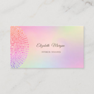 Carte De Visite Élégant Style Tendance Professionnel Points