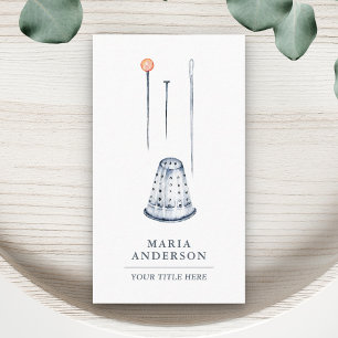 Carte De Visite Élégant support d'aiguilles à coudre