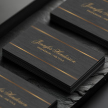 Élégant tissu de lin noir cadre doré professionnel