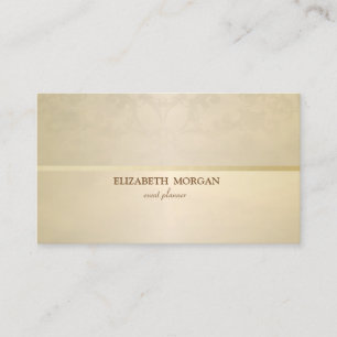 Carte De Visite Élégant Vintage, Chic, Floral