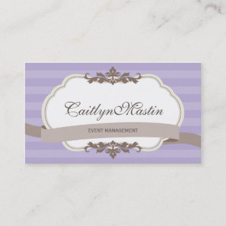 CARTE DE VISITE élégant violet clair