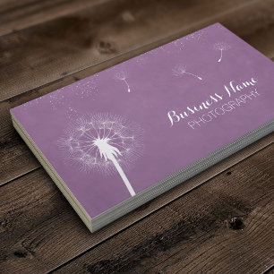 Carte De Visite Élégant violet violet Dandelion
