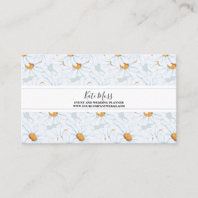 Carte De Visite Elégante aquarelle Vintage (Devant)