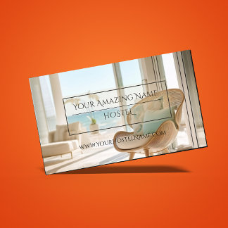 Carte De Visite Élégante Auberge Photo Delicate Élégante Lumineuse