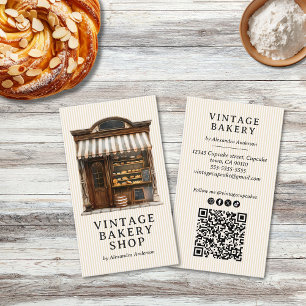 Carte De Visite Élégante boulangerie Vintage
