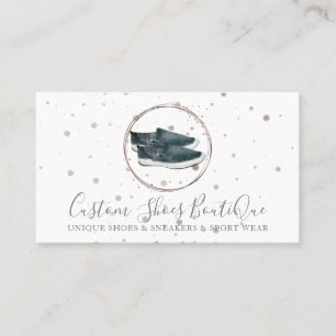 Carte De Visite Elégante Boutique Canvas Chaussures Jean Basket