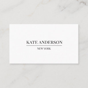 Carte De Visite Élégante Boutique Simple Noir-Blanc Luxe