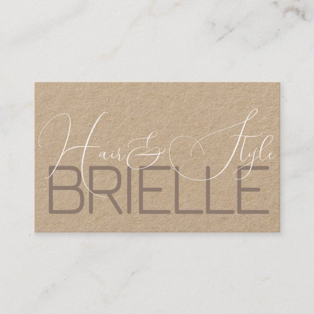 Carte De Visite Élégante calligraphie moderne Signature Photo (Devant)