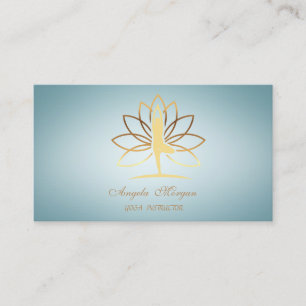 Carte De Visite Élégante Charmante Professionnelle Femme Fleur de