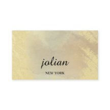 Carte de visite élégante en or – Luxe minimaliste