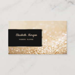 Carte De Visite Élégante Luxueuse Élégante Rouge Paillettes Bokeh