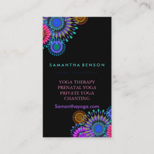 Carte De Visite Élégante méditation de Yoga Logo