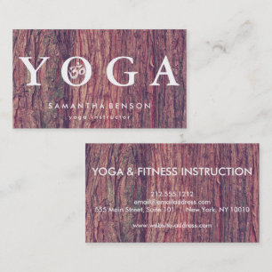 Carte De Visite Élégante méditation de Yoga Logo