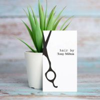 Elégante minimaliste noir blanc cheveux Styliste