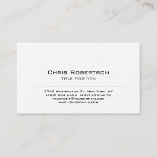 Carte de visite élégante noir blanc