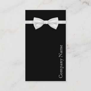 Carte de visite élégante noire et blanche pour hom