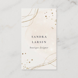 Carte De Visite Elégante Parties scintillant Abstraite Aquarelle d