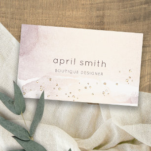 Carte De Visite Elégante Parties scintillant Abstraite d'aquarelle