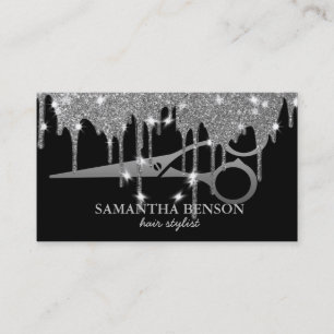 Carte De Visite Elégante Parties scintillant Or Driving cheveux St