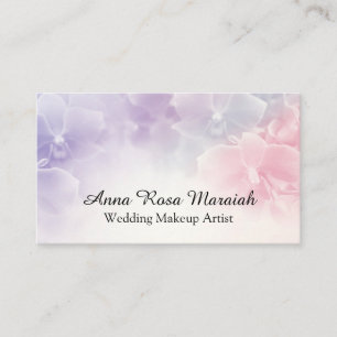 Carte De Visite *~* Élégante photo couleur rose lavande florale