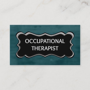 Carte De Visite Élégante plaque de nom de l'ergothérapeute