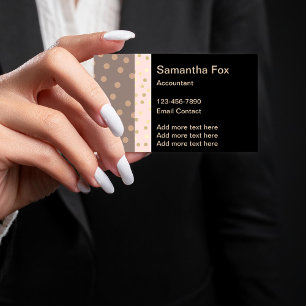 Carte de visite élégante pour comptable féminine b
