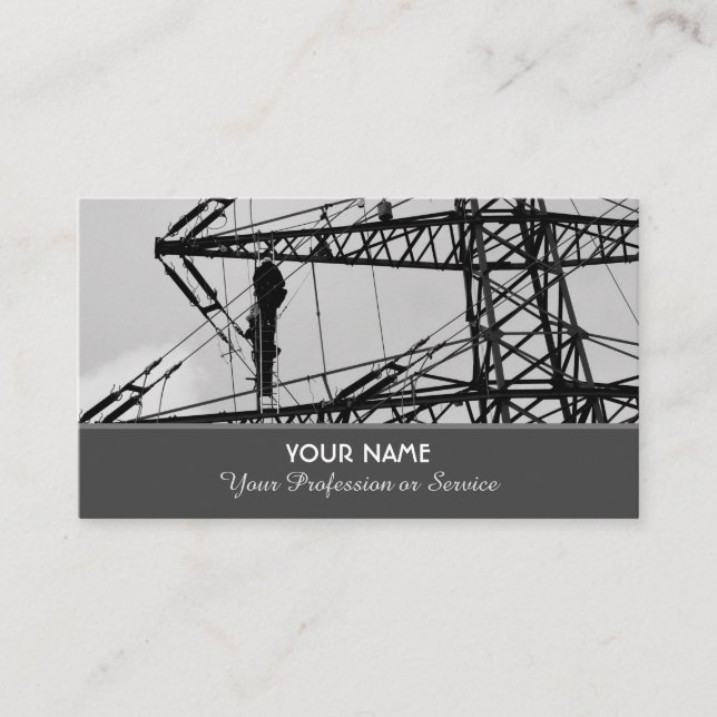 Carte de visite élégante pour experts en haute ten (Devant)