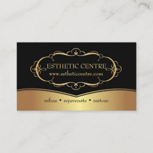 Carte de visite élégante pour studio de cosmétique