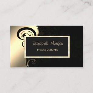 Carte De Visite Elégante spirale moderne, Designer de bijoux de ca