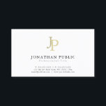 Carte De Visite élégantes modernes en blanc uni<br><div class="desc">Plaine carte de visite personnalisable en Monogramme professionnel moderne élégant blanc simple. Parfait pour les agents immobiliers, les comptables, les agents immobiliers, les courtiers, les avocats, les avocats, les médecins, les professionnels, les stylistes, les architectes, les ingénieurs, les directeurs, les gestionnaires, les consultants, les concepteurs, les enseignants, les musiciens, toutes...</div>