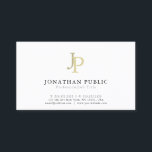 Carte De Visite élégantes modernes en blanc uni<br><div class="desc">Plaine carte de visite personnalisable en Monogramme professionnel moderne élégant blanc simple. Parfait pour les agents immobiliers, les comptables, les agents immobiliers, les courtiers, les avocats, les avocats, les médecins, les professionnels, les stylistes, les architectes, les ingénieurs, les directeurs, les gestionnaires, les consultants, les concepteurs, les enseignants, les musiciens, toutes...</div>