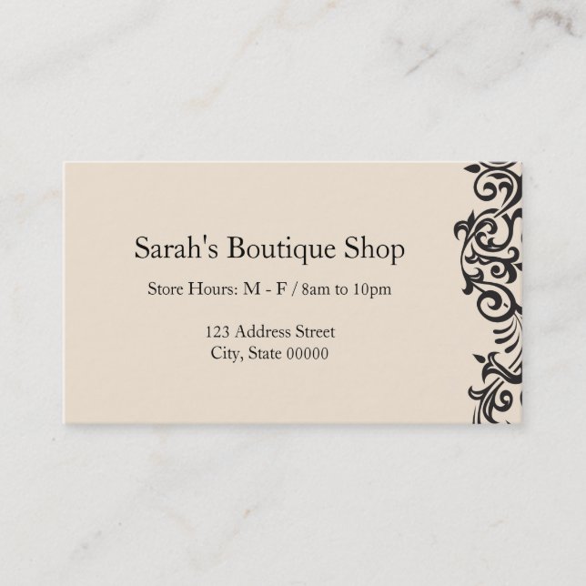 Carte De Visite Elément de conception (Devant)