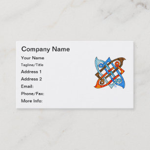 Carte De Visite Éléments celtiques païens de l'eau du feu d'air