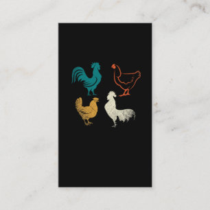 Carte De Visite Élevage de poulet à la poule
