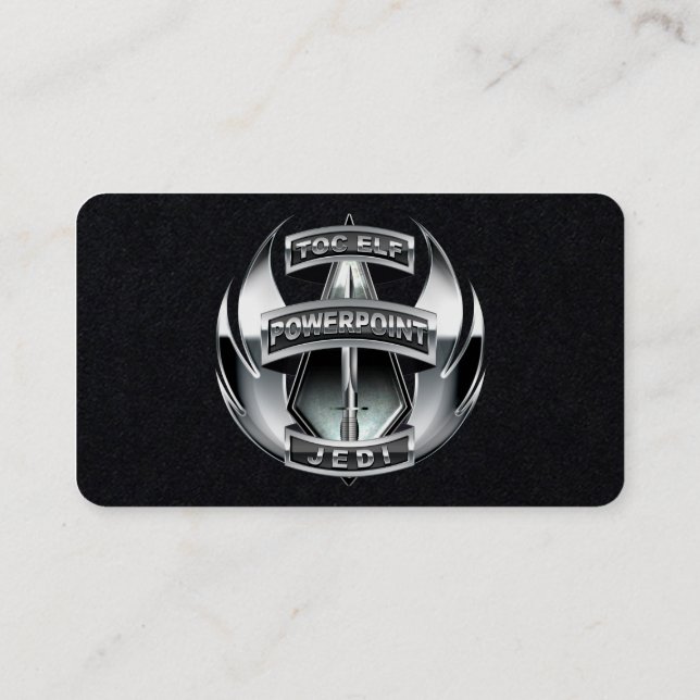 Carte de visite Elf TOC personnalisable (Dos)