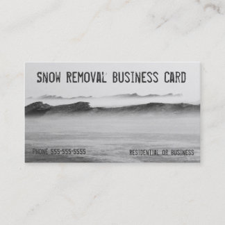 Carte De Visite Élimination de la neige Lac Michigan Blizzard de g