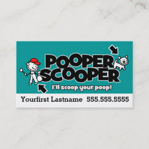 Carte De Visite Élimination des déchets de Pooper Scooper.Pet.