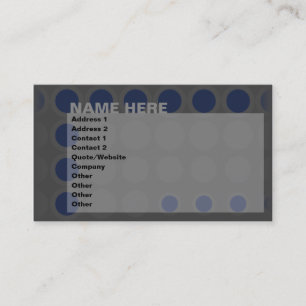 Carte De Visite elipses : marine :
