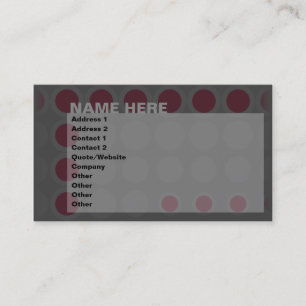 Carte De Visite elipses : marron :