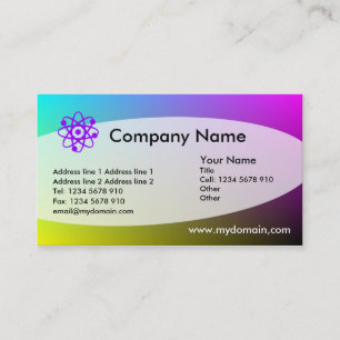 Carte De Visite Eliptical - CMYK