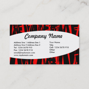 Carte De Visite Éliptique - Abstrait 06