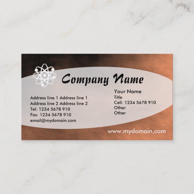 Carte De Visite Eliptique - Martian Sandstorm (Devant)