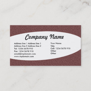 Carte De Visite Eliptique - Texture Brown Embossée