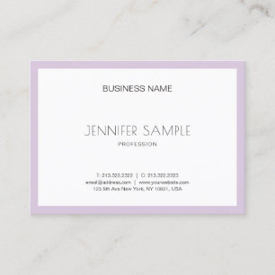 Carte De Visite Elite Clean Design tendance Violet violet violet v