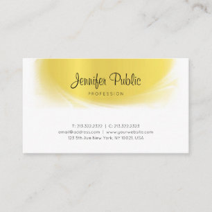 Carte De Visite Élite de luxe moderne calligraphié tendance doré
