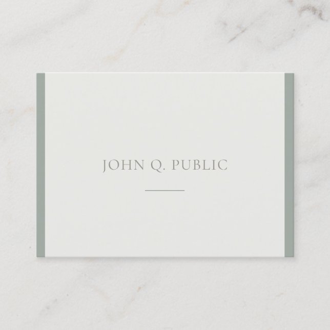 Carte De Visite Elite Professional Design simple Vert tendance Top (Devant)